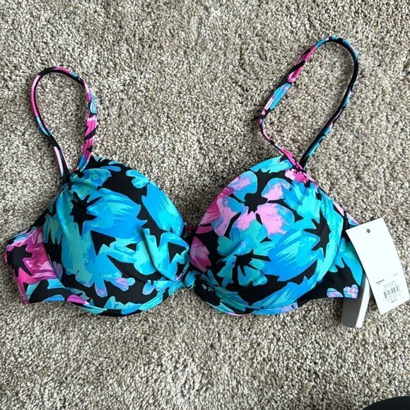 New SO KOHLS BIKINI TOP MEDIUM PUSH UP - Picture 1 of 3